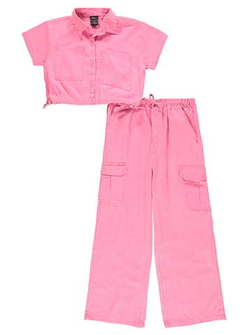 Girls Hearts Girls' 2-Piece Twill Pants Set Outfit - CookiesKids.com
