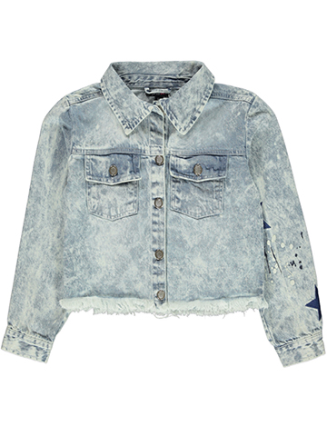 Girls Hearts Girls' Denim Star Jacket - CookiesKids.com