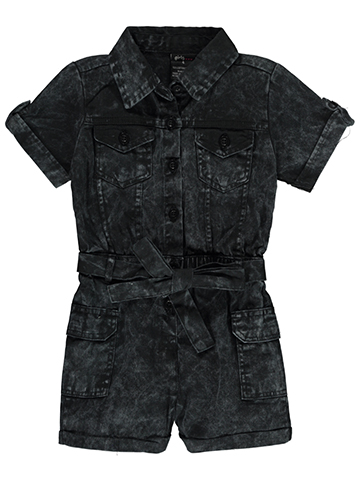 Girls Hearts Girls' Twill Romper - CookiesKids.com
