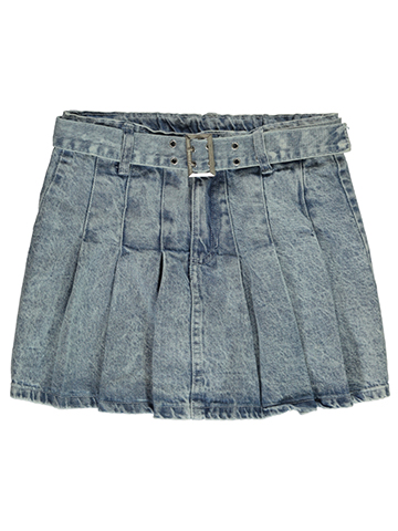 Girls Hearts Girls' Belted Denim Skorts - CookiesKids.com