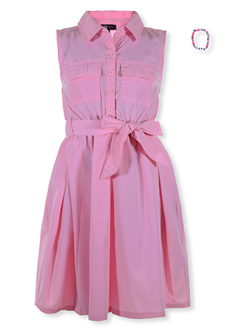 Girls Hearts Girls' Sleeveless Poplin Dress - CookiesKids.com