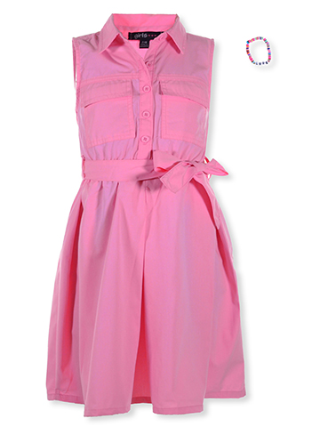 Girls Hearts Girls' Sleeveless Poplin Dress - CookiesKids.com