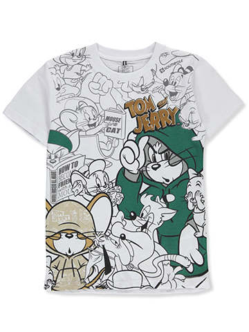 Tom & Jerry Boys' Foil T-Shirt - CookiesKids.com