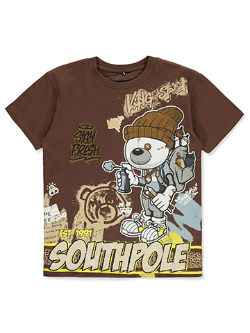 Southpole Boys' Graffiti Bear T-Shirt - CookiesKids.com