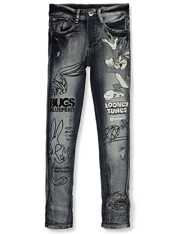 Looney Tunes Boys' Bugs Bunny Skinny Slim Jeans - CookiesKids.com