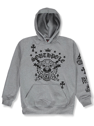Southpole Boys' Tiger Pullover Hoodie Sweatshirt - CookiesKids.com