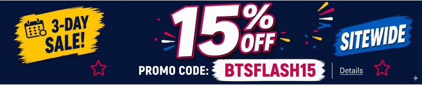 BACK TO SCHOOL WILL BE HERE IN A FLASH! 3-DAY 15% OFF SITEWIDE SALE Use code: BTSFLASH15. Expires 7/16/26, 11:59 PM PST.