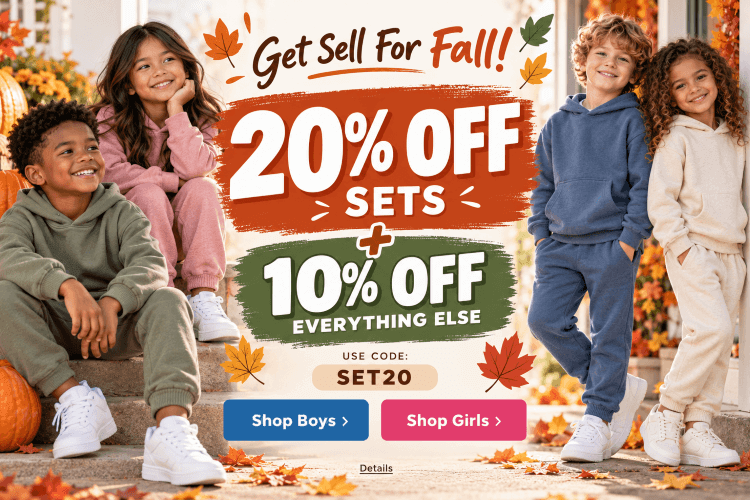 GET SET FOR FALL! 20% OFF SETS + 10% OFF EVERYTHING ELSE! Use code: SET20. Expires 9/15/26, 11:59 PM PST.