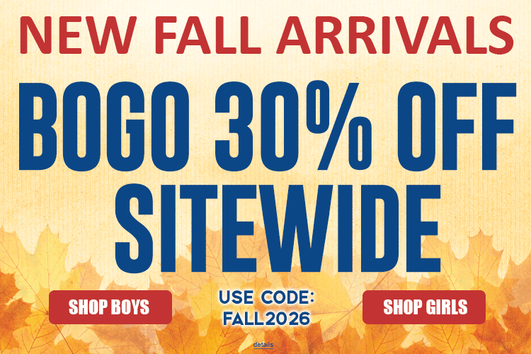 NEW FALL ARRIVALS: BOGO 30% OFF SITEWIDE! use code: FALL2026. Expires 10/15/26, 11:59 PM PST.