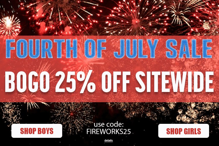 FOURTH OF JULY SALE! 25% OFF SITEWIDE! Use code: FIREWORKS25. Expires 7/7/25, 11:59 PM PST.